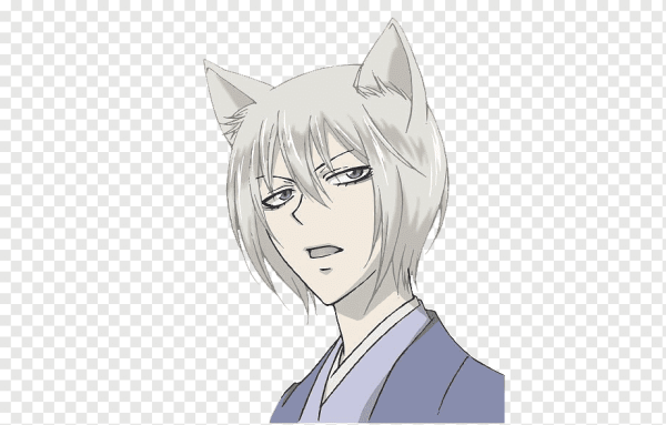 Маленький Томоэ черно белый