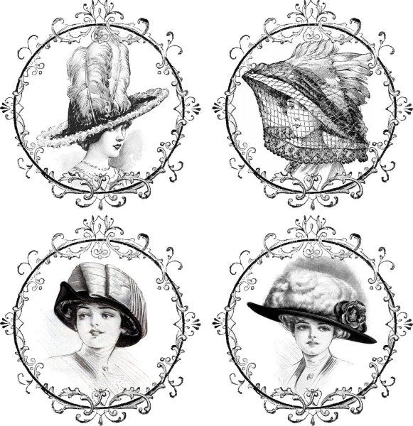 Винтажные открытки Maud Humphrey