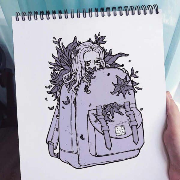 Рисунки для скетчбука черно белые