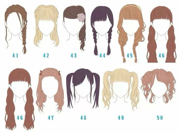 Аниме причёски женские