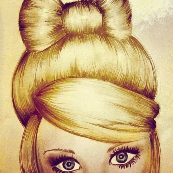 Детские прически карандашом