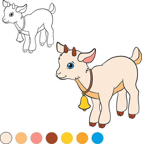 Рисование козленок
