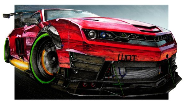 Нарисованный рэпер