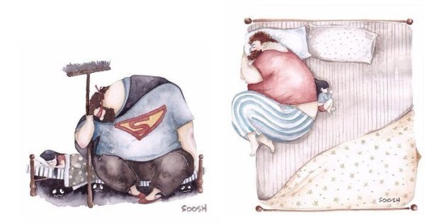 Большой папа иллюстрация