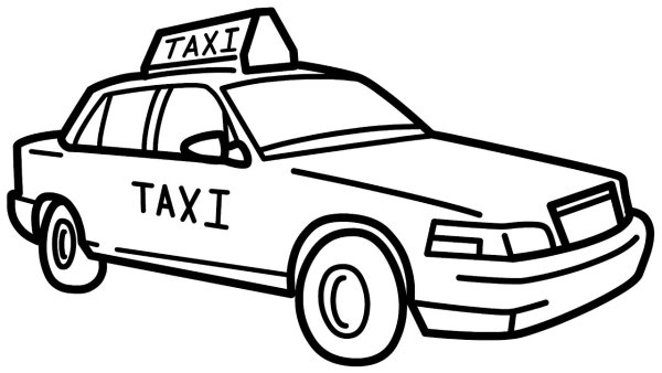 Нарисовать машинку такси