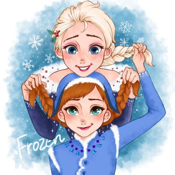 Принцесса Эльза и Анна Холодное сердце