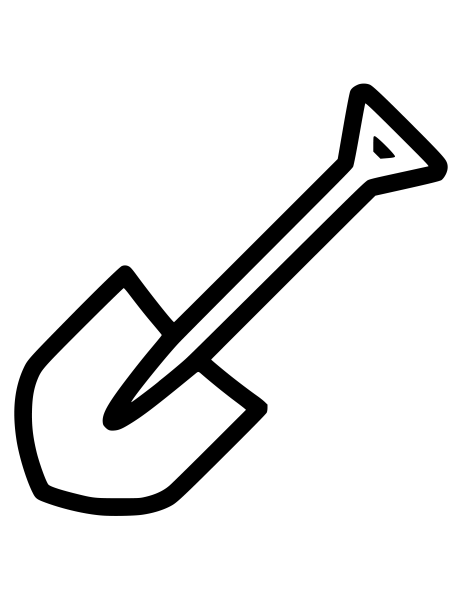 Раскраска лопата