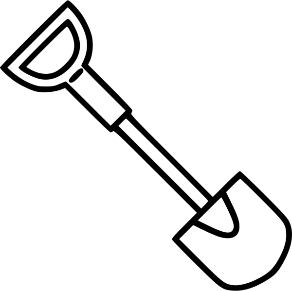 Раскраска лопата