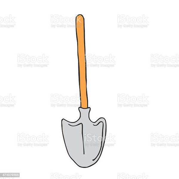 Лопата карандашом