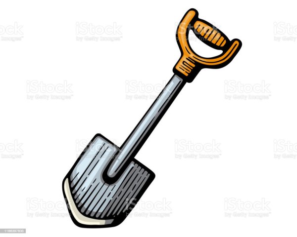 Лопата раскраска для детей