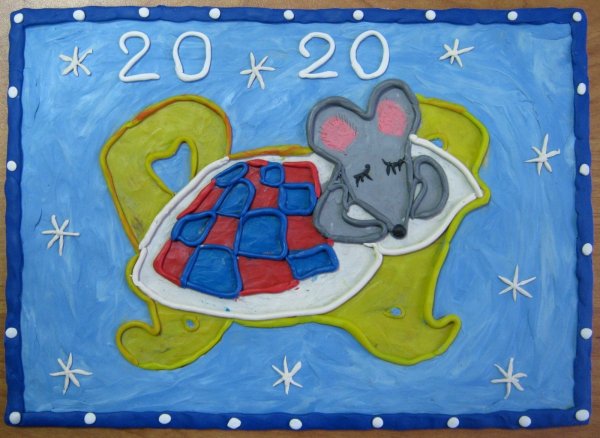 Аппликация глупый мышонок