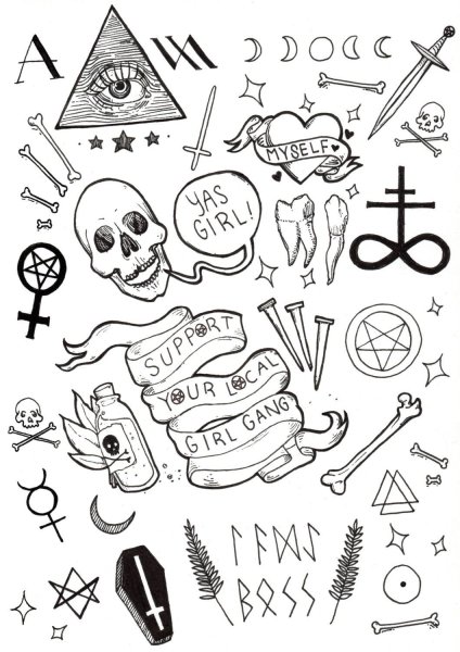 Маленькие тату для мужчин эскизы