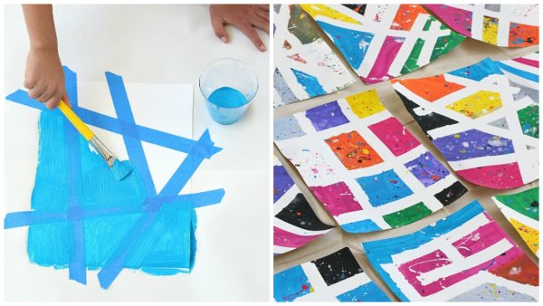 Идеи для рисования со скотчем