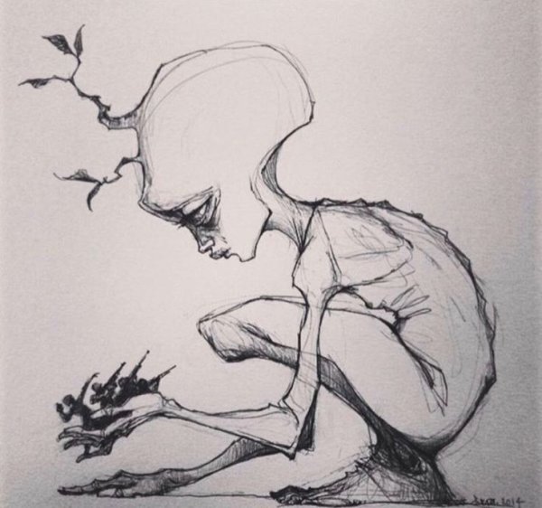 Психоделика рисунки карандашом