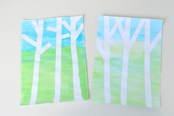 Необычное рисование зимы