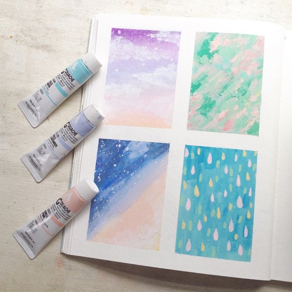 Рисование скотчем и красками