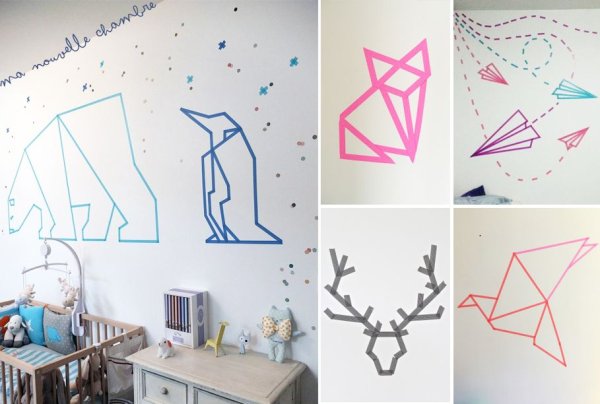 Рисуем малярным скотчем