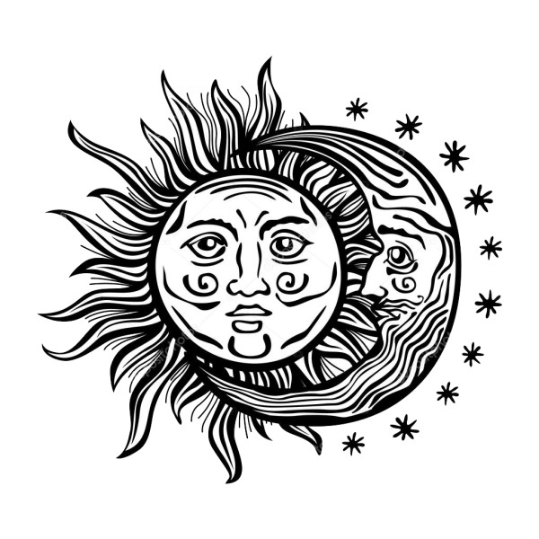 Солнце и Луна Графика