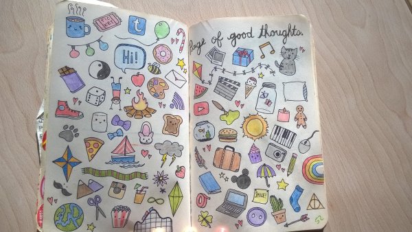 Маленькие рисунки для дневника