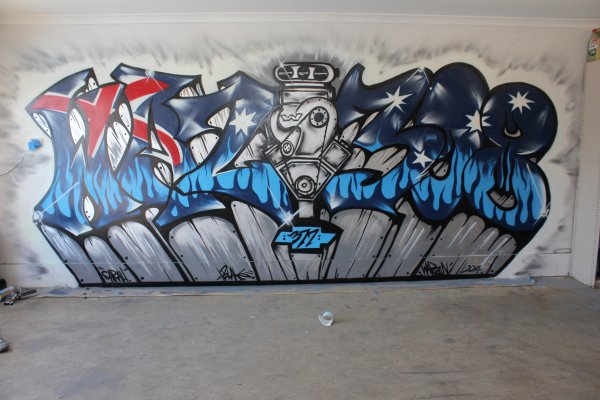 Рисунки баллончиком на стенах