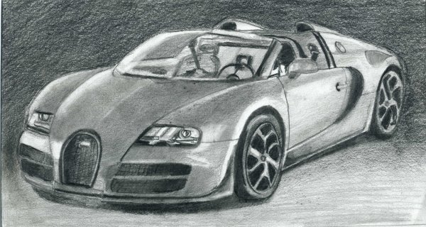 Фото машин карандашом