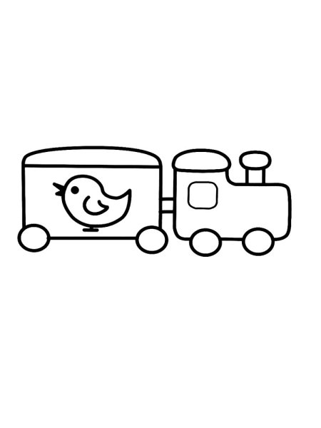 Паровоз контур