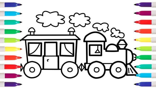 Паровоз эскиз