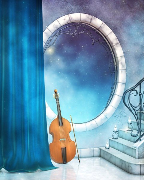 Маленькая ночная Серенада Моцарта рисунок