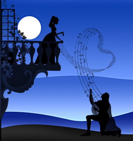 Моцарт маленькая ночная Серенада рисунок 3 класс