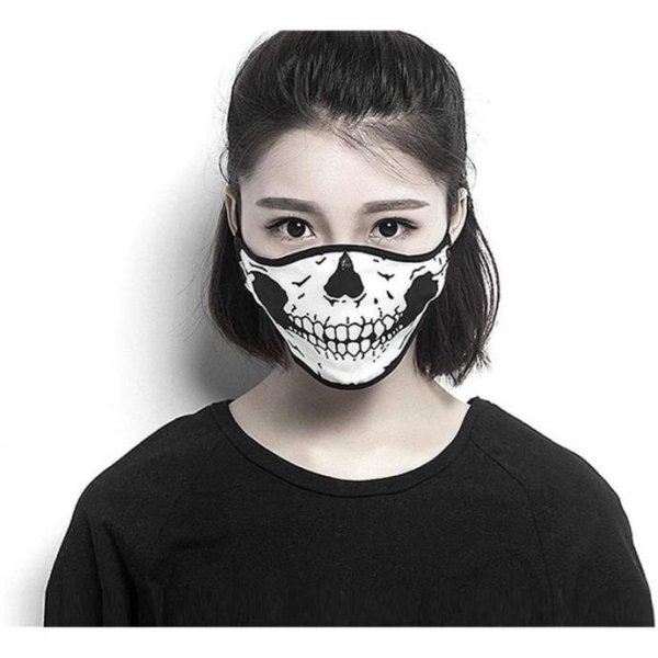 Череп в медицинской маске