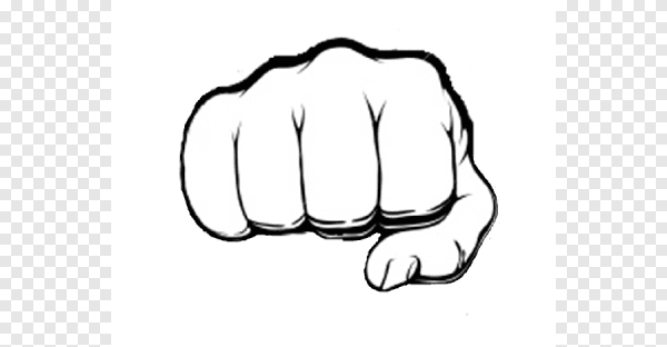 Кулак нарисованный