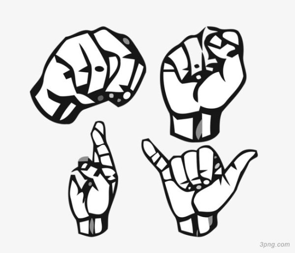 Кулак нарисованный