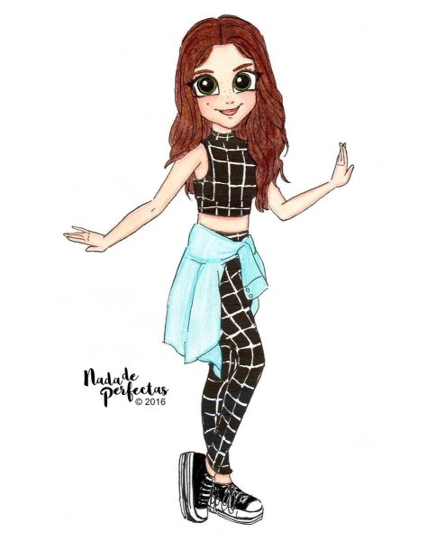 Рисунки одежды для срисовки для девочек