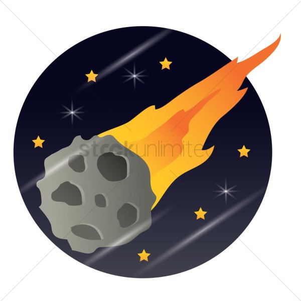 Нарисовать метеорит