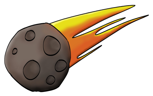 Метеорит рисунок