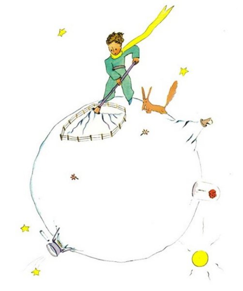 Раскраска маленький принц Экзюпери