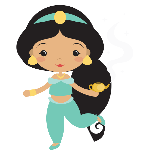 Принцессы Диснея в детстве Жасмин