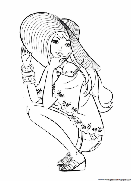 Крутые раскраски для девочек