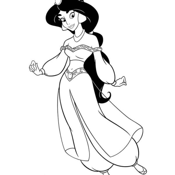 Раскраски Жасмин Саладином