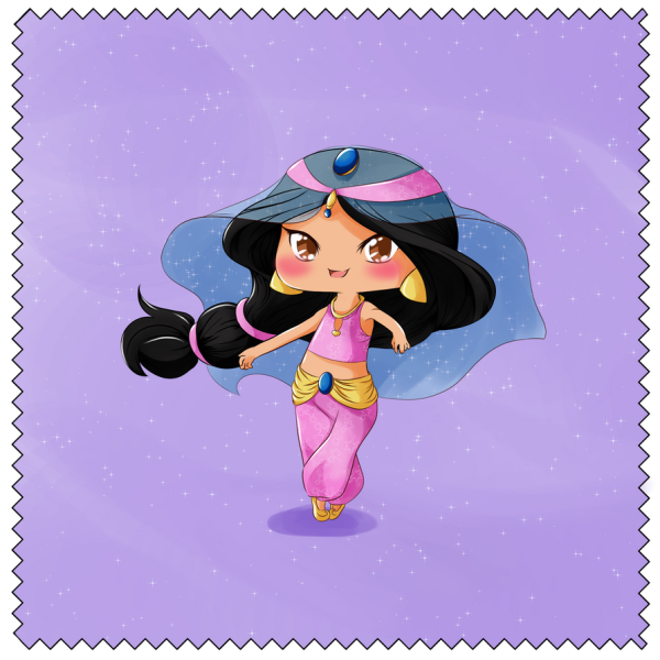 Раскраска малышка Жасмин