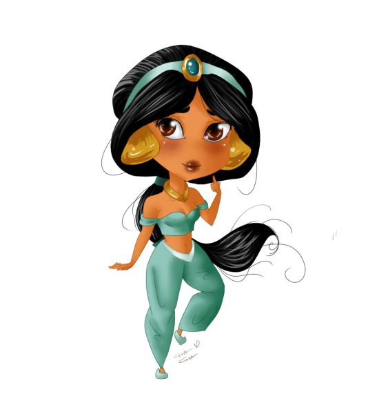 Принцесса Жасмин в бальном платье