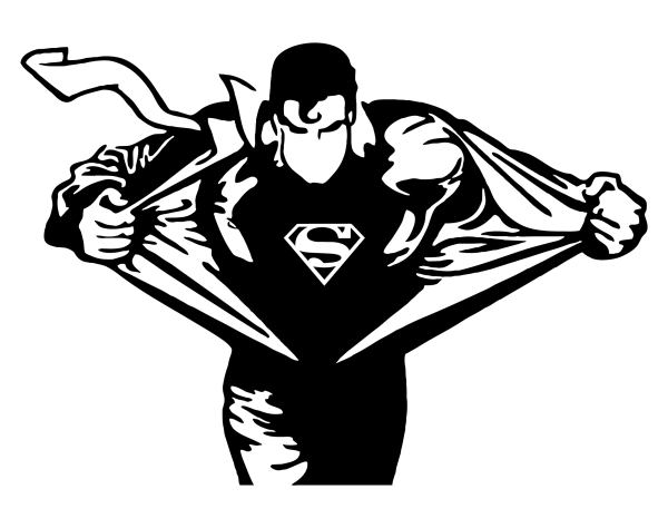 Супермен векторный