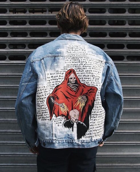 Разрисованные джинсовки мужские