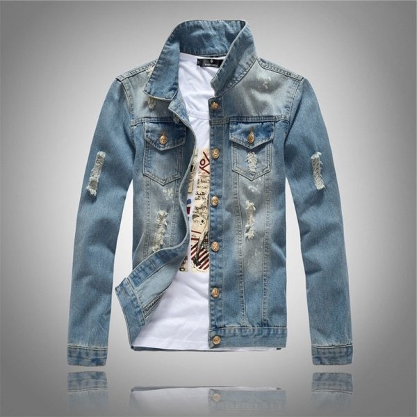 Джинсовая куртка мужская