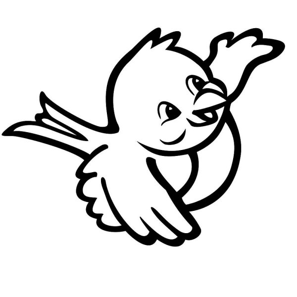 Воробей цветными карандашами для детей