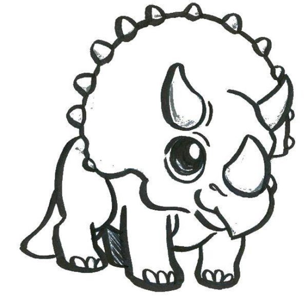 Трицератопс эскиз