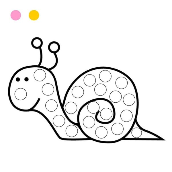 Улитка раскраска