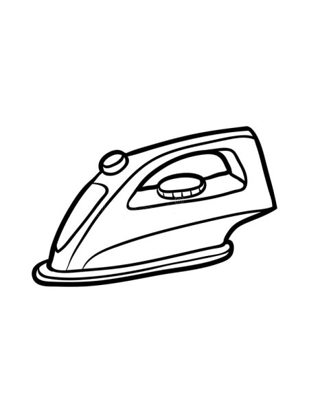 Утюг раскраска для детей