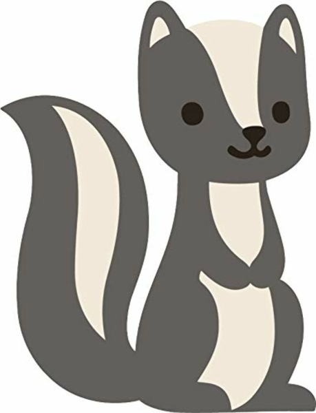 Скунс рисовать легко