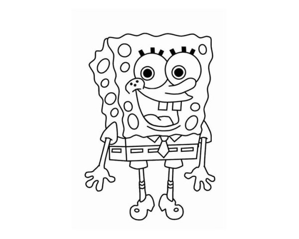 Спанч Боб и Патрик раскраска
